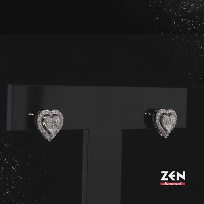0.98 ct. Heart Diamond Earrings