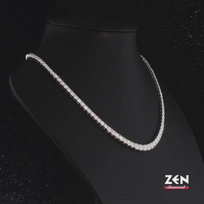3.84 ct. Tennis Diamant Halskette