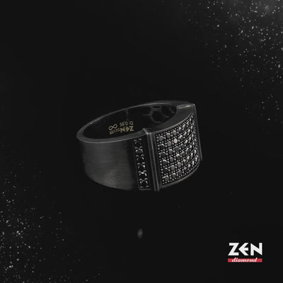 0.90 ct. Herren Silberring