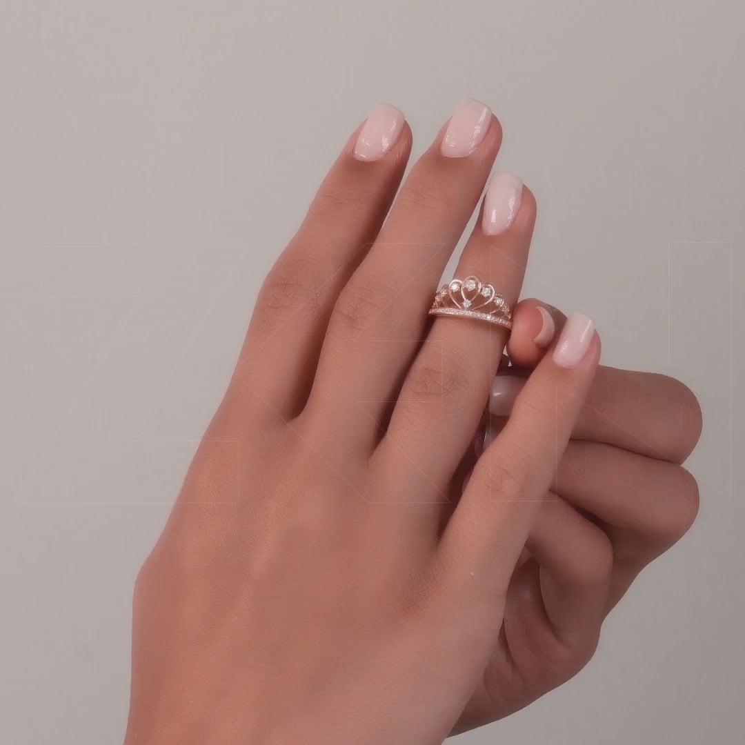 0.26 ct. Krone Diamantring