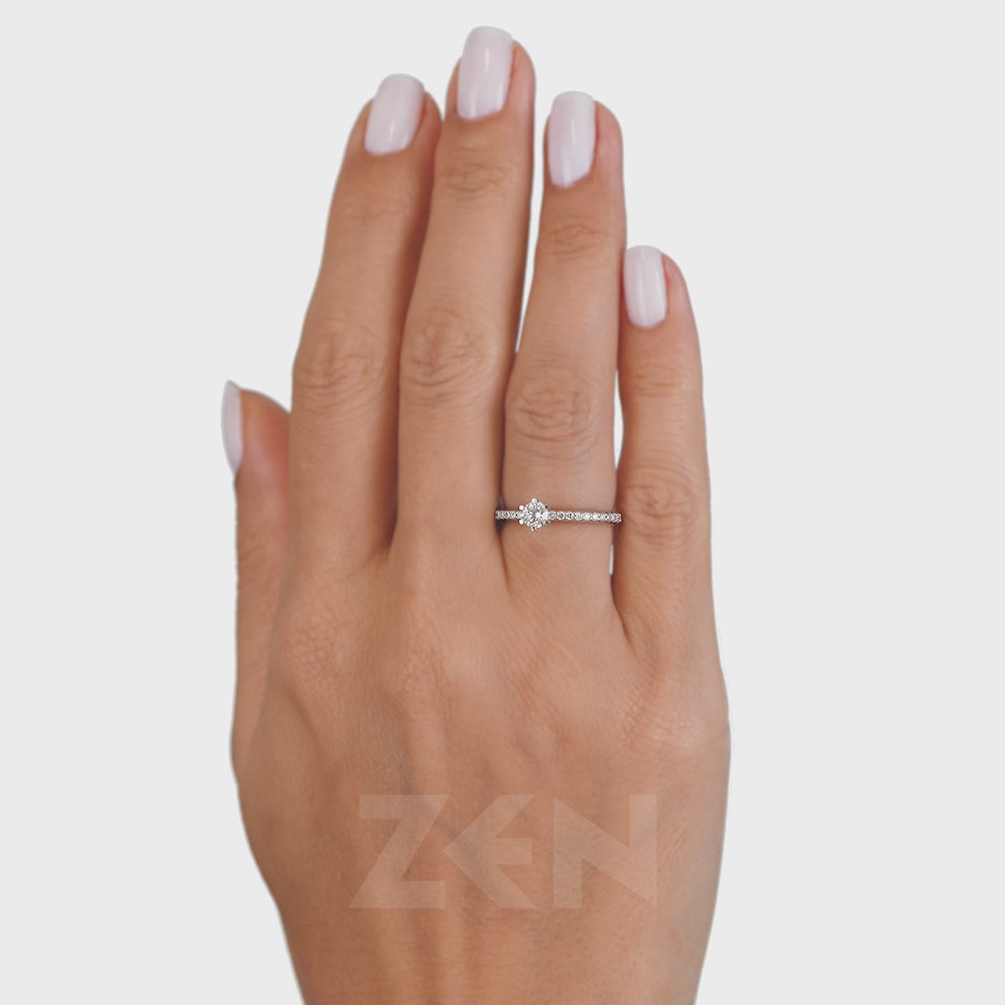 0.50 ct. Seitenstein Diamant Verlobungsring