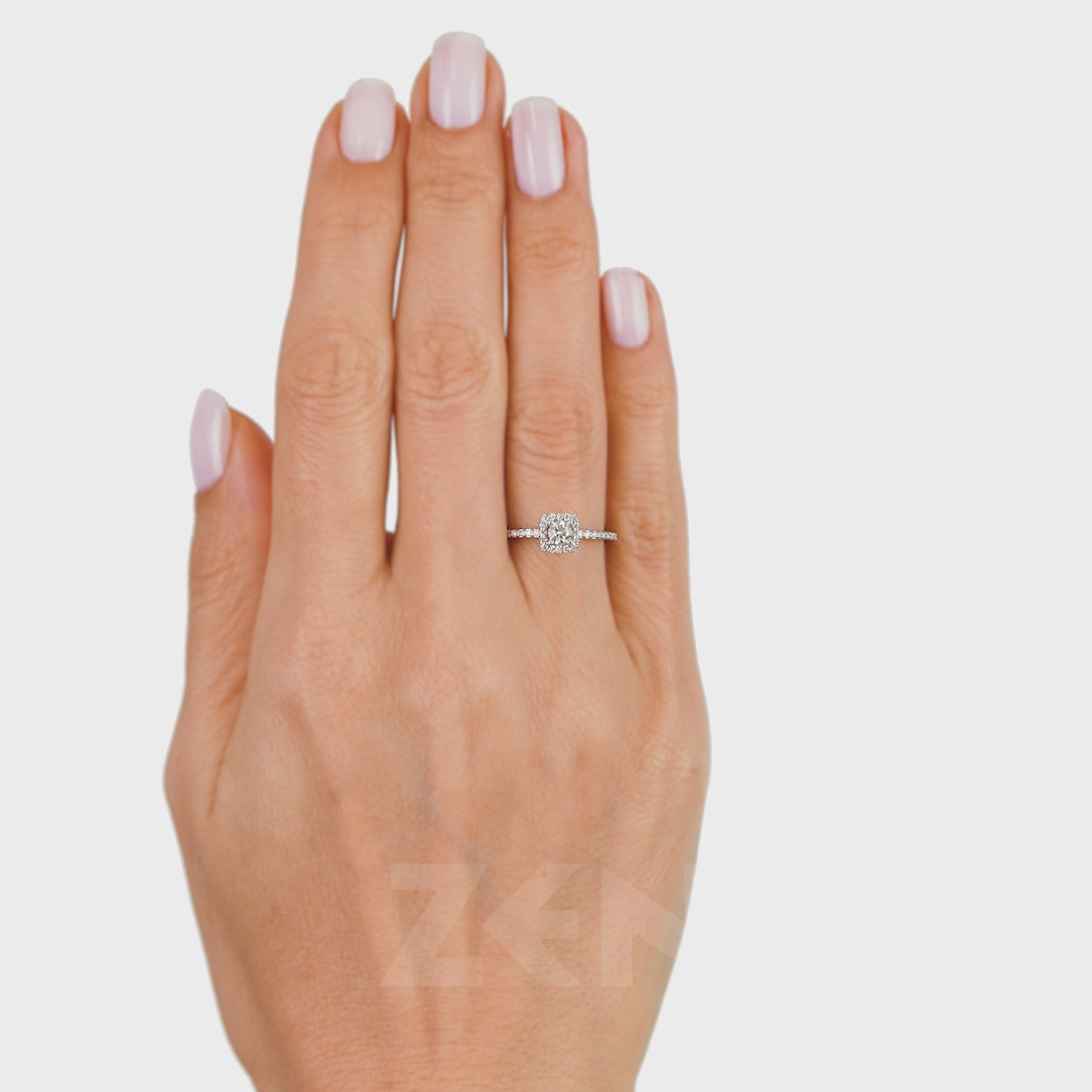 0.38 ct. Moderner Diamant Verlobungsring