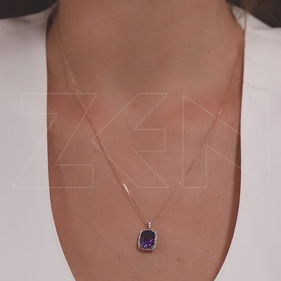 2.50 ct. Amethyst Halskette