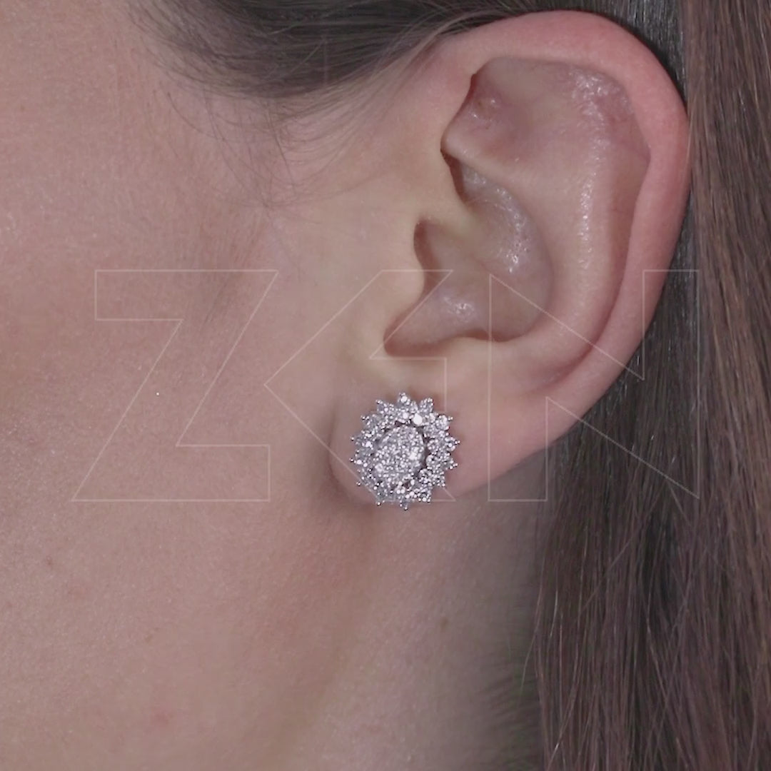 1.35 ct. Design Diamond Stud Earrings