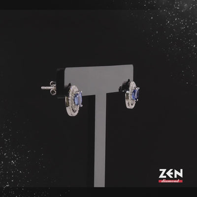 1.33 ct. Saphir Ohrstecker