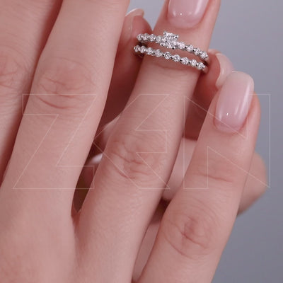 0.66 ct. Duet Diamond Ring
