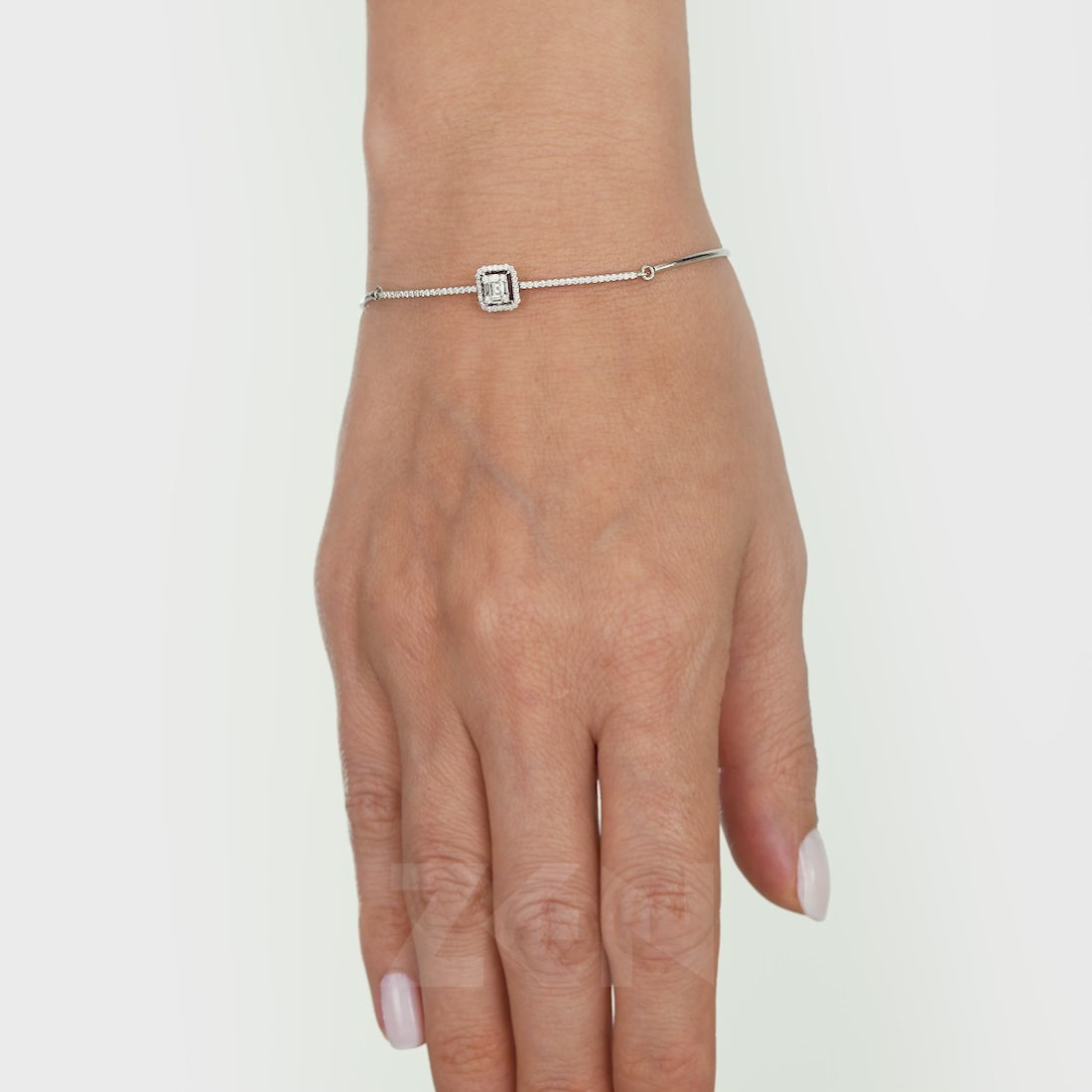 0.36 ct. Baguette Diamantarmband