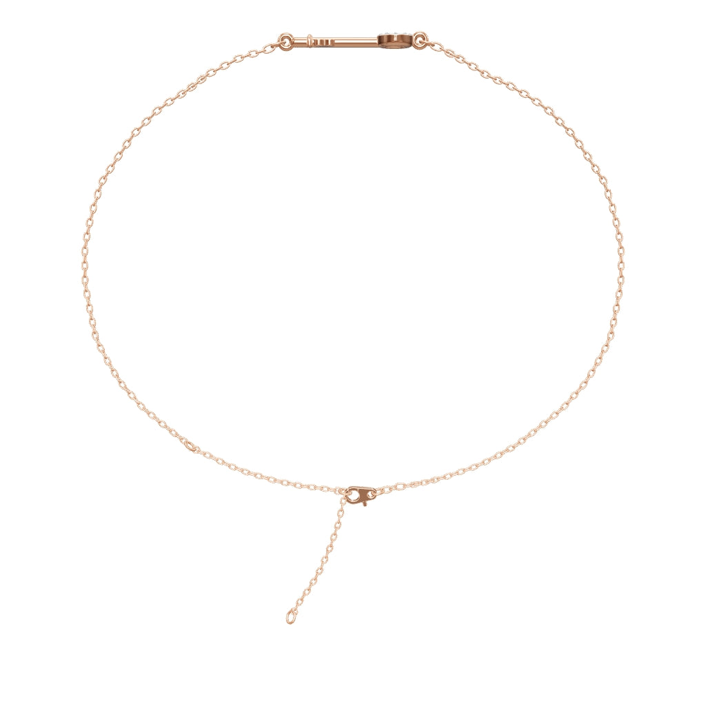 0.02 ct. Diamond Key Bracelet
