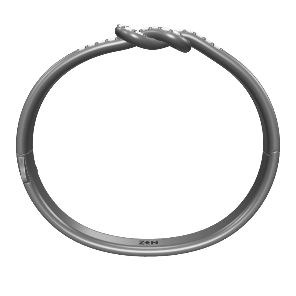 2.10 ct. Herren Silber Diamantarmband