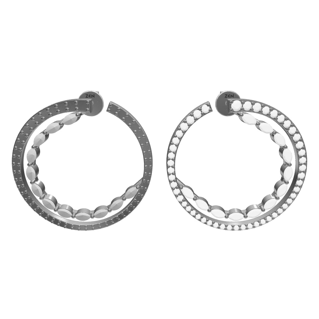 2.34 ct. Design Diamant Ohrringe