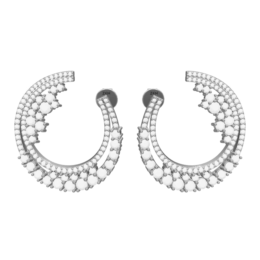 2.80 ct. Design Diamant Ohrringe