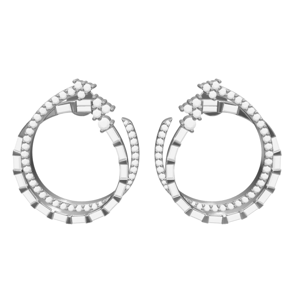 1.37 ct. Design Diamant Ohrringe