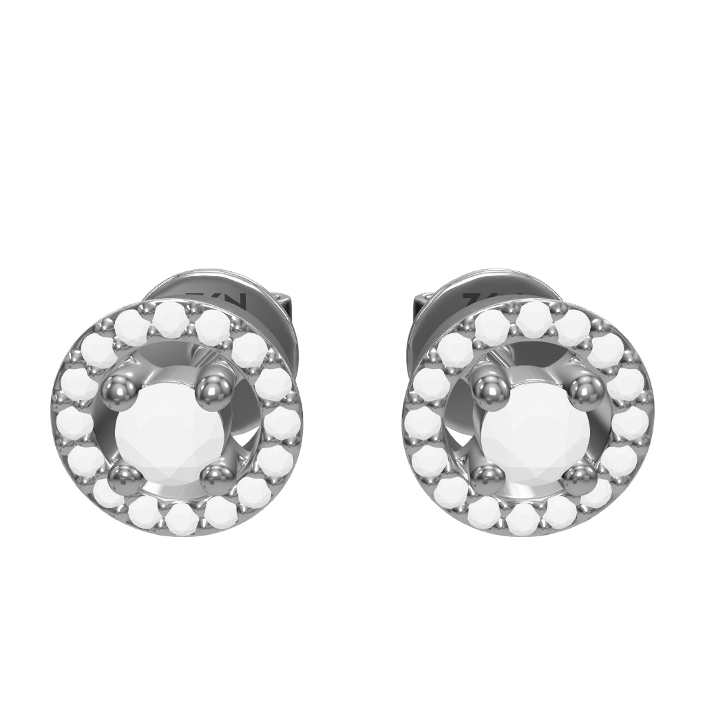 0.35 ct. Solitär Diamant Ohrstecker