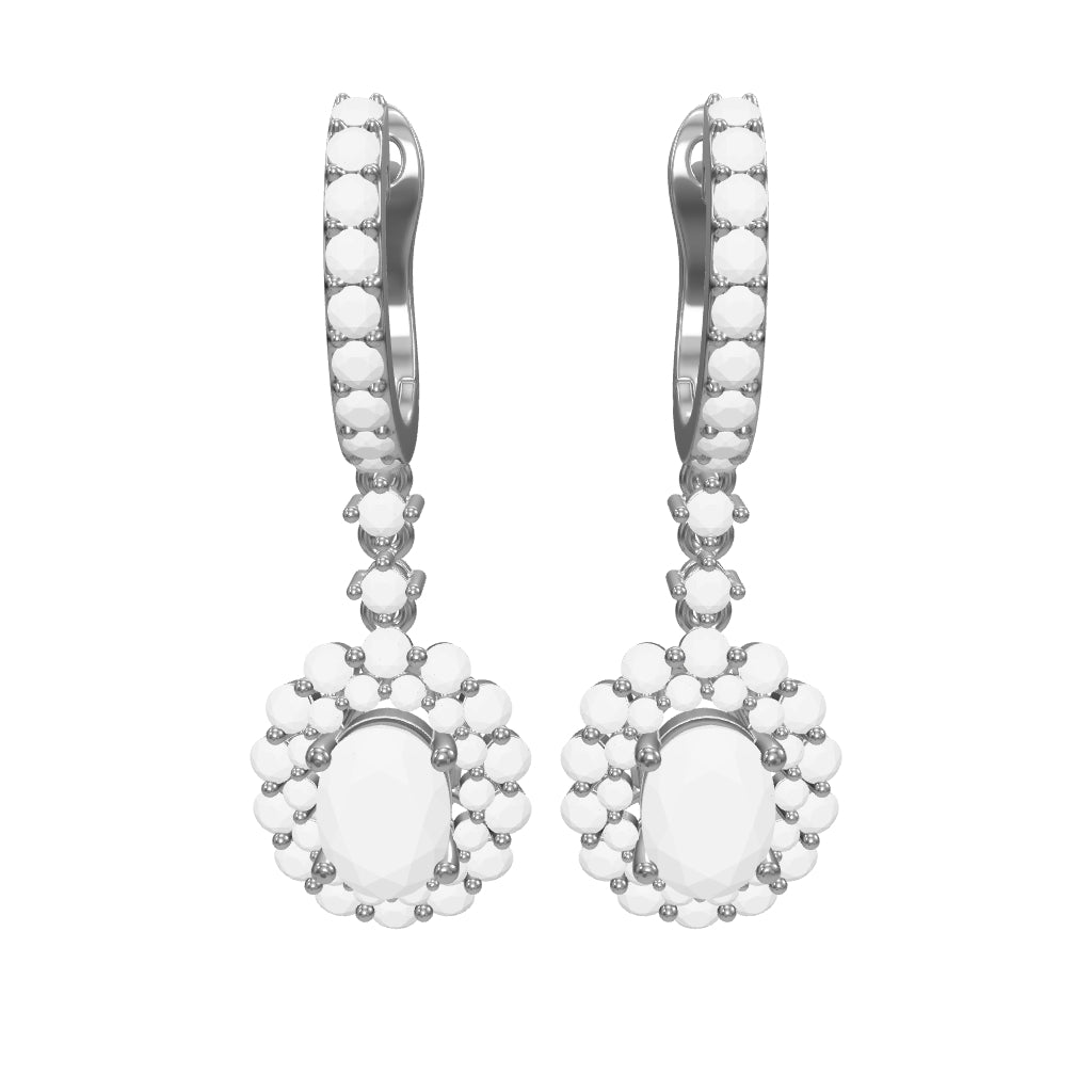 3.26 ct. Saphir Ohrringe