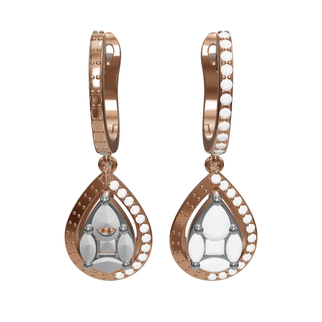 1.28 ct. Design Diamond Earrings