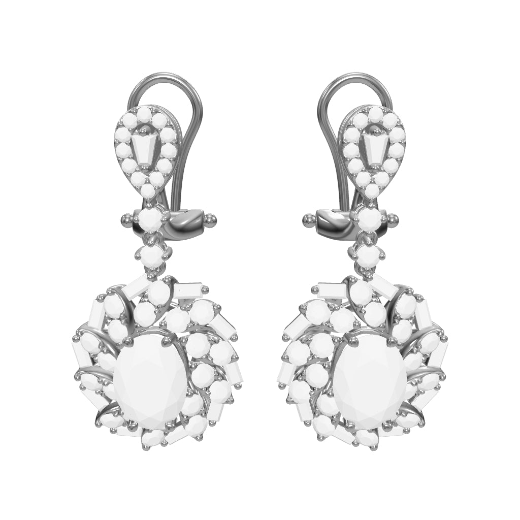 2.90 ct. Saphir Ohrringe