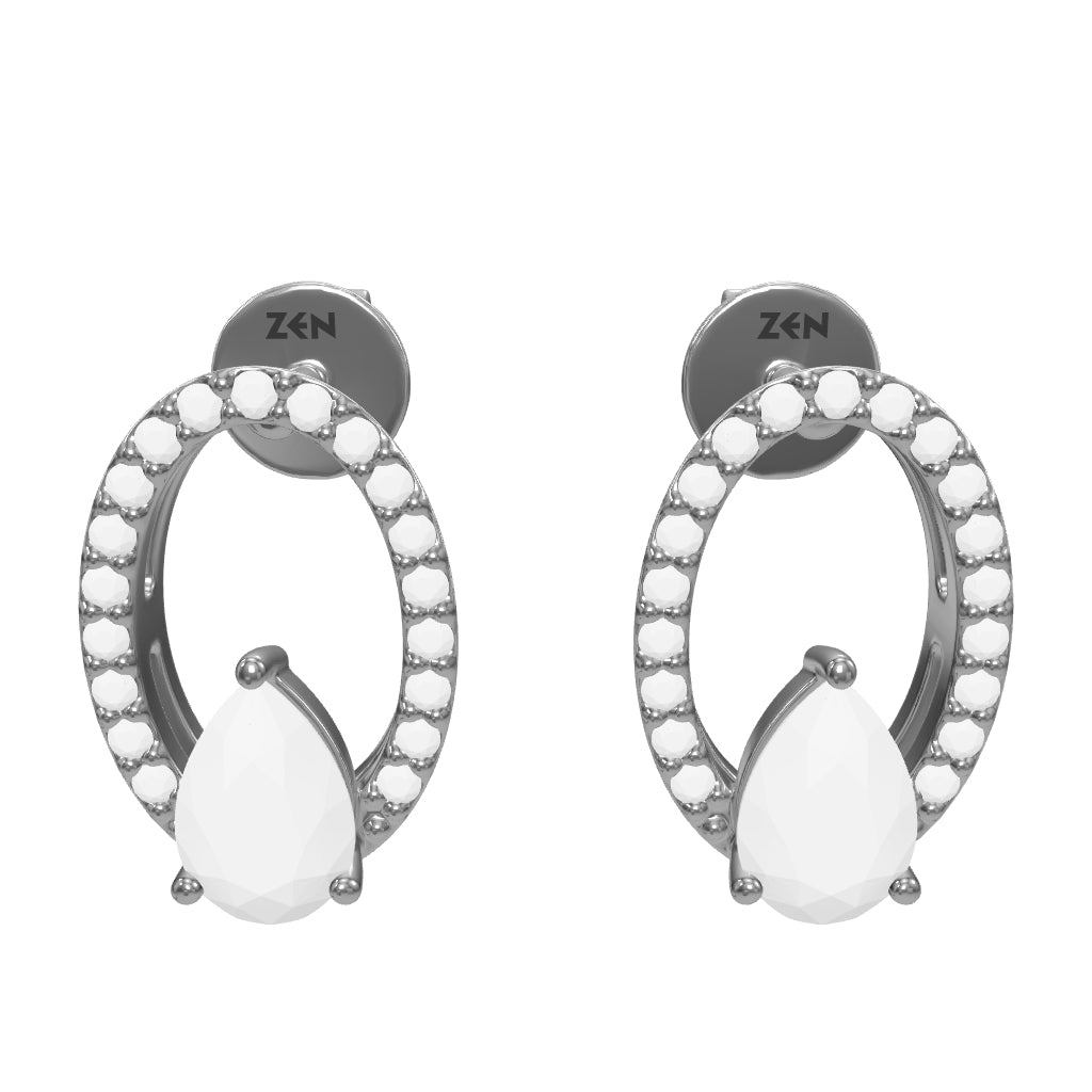 0.89 ct. Saphir Ohrstecker