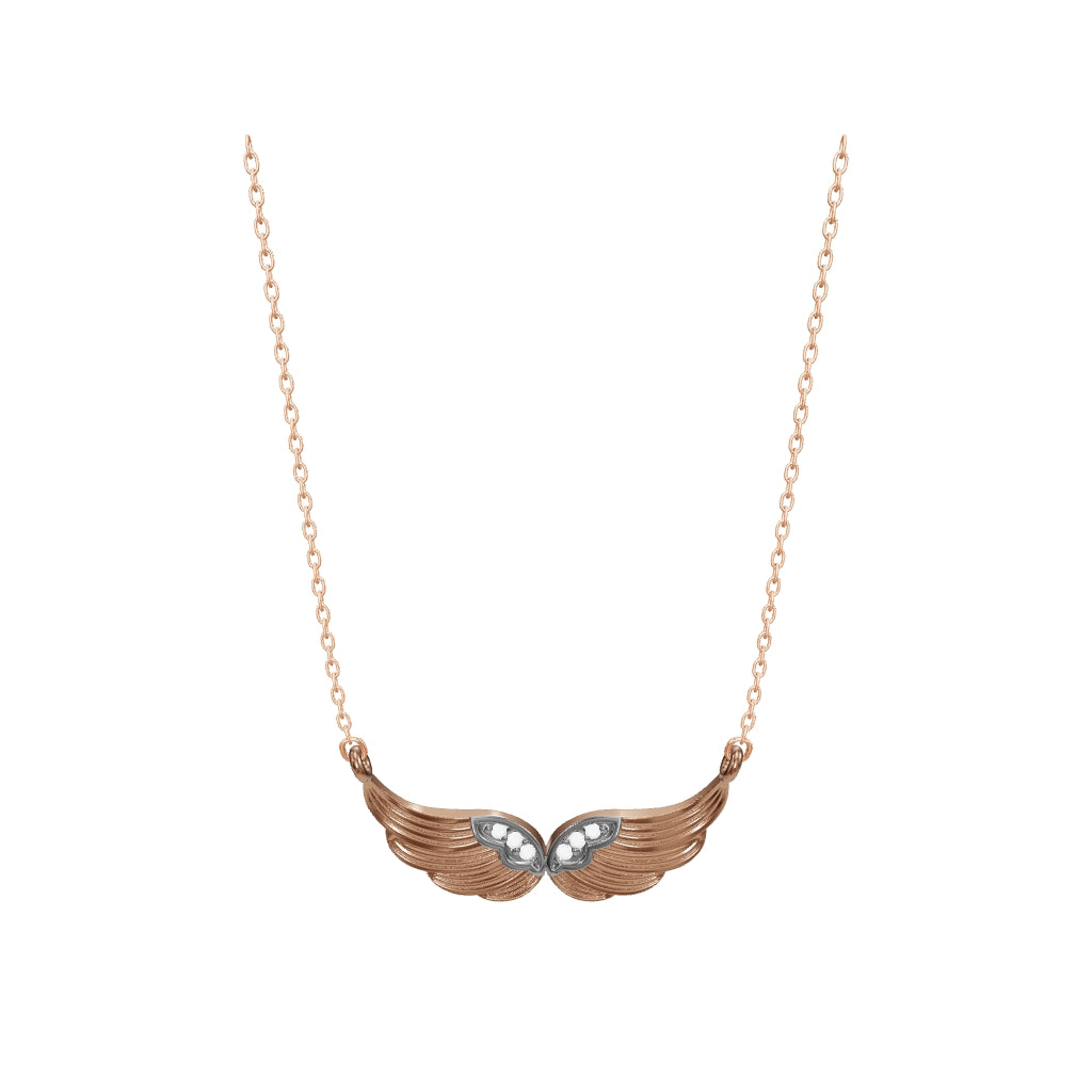 0.03 ct. Angel Wing Diamond Necklace