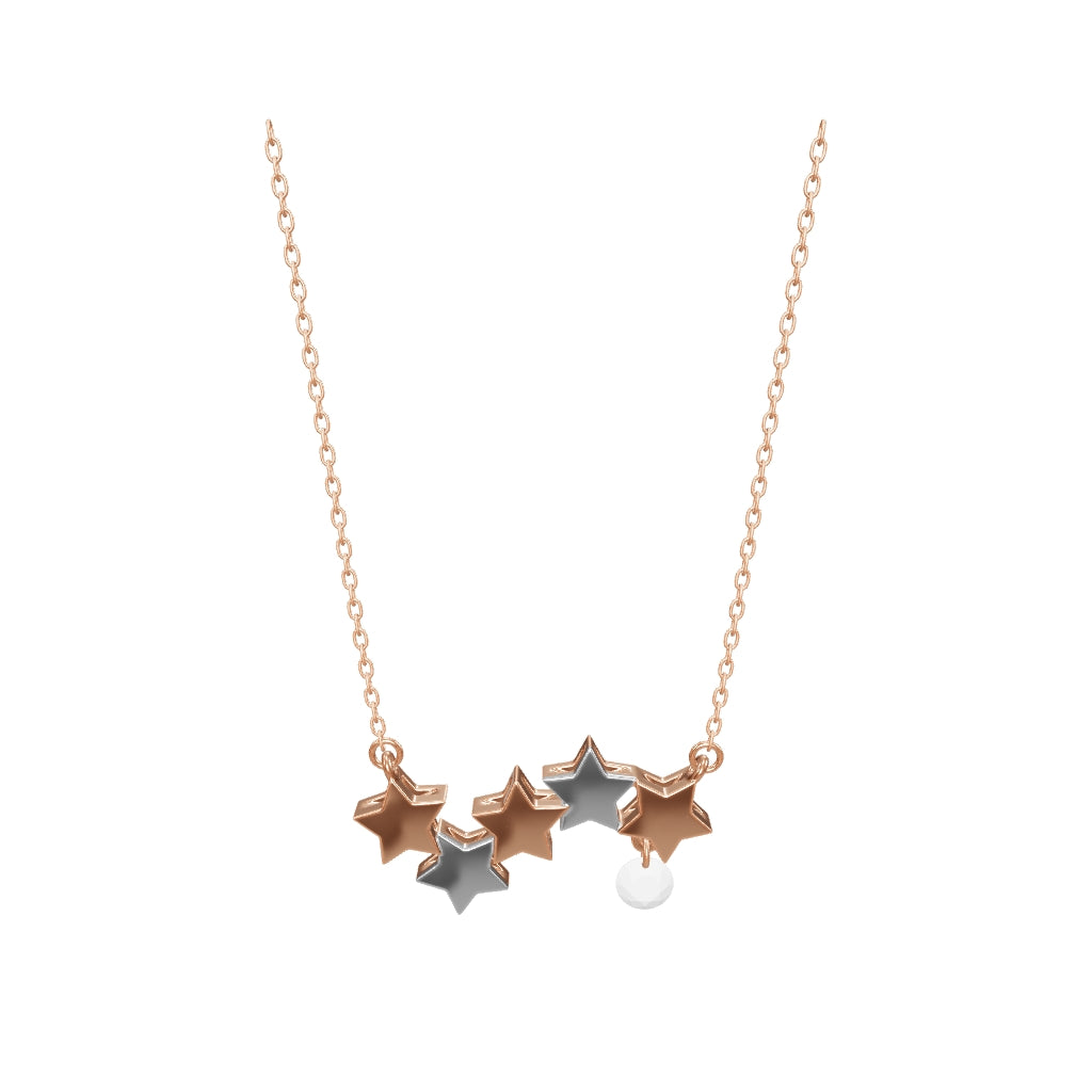 0.04 ct. Star Diamond Necklace