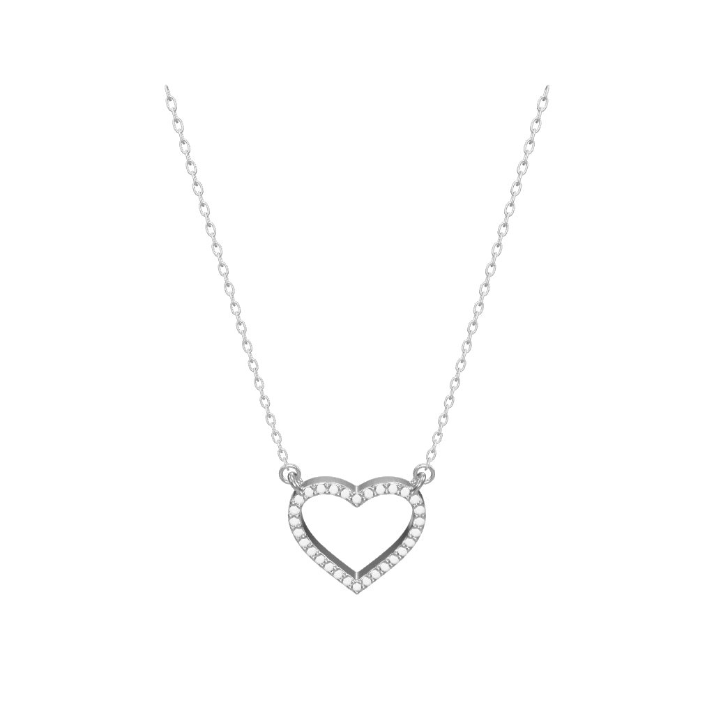 0.07 ct. Herz Diamant Halskette