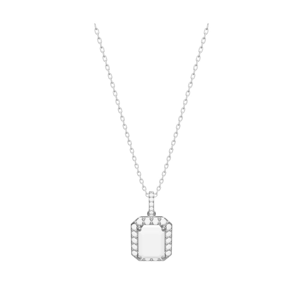 0.81 ct. Saphir Halskette