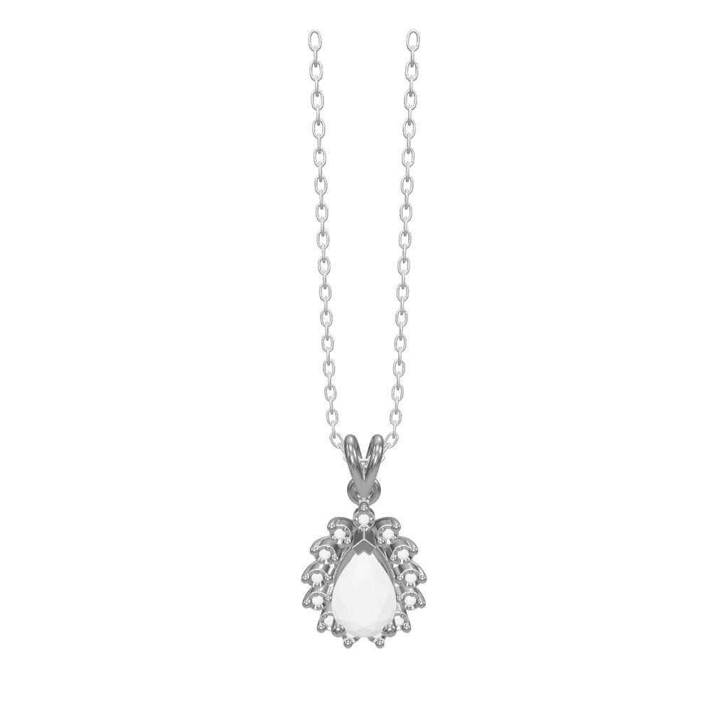 0.52 ct. Rubin Halskette