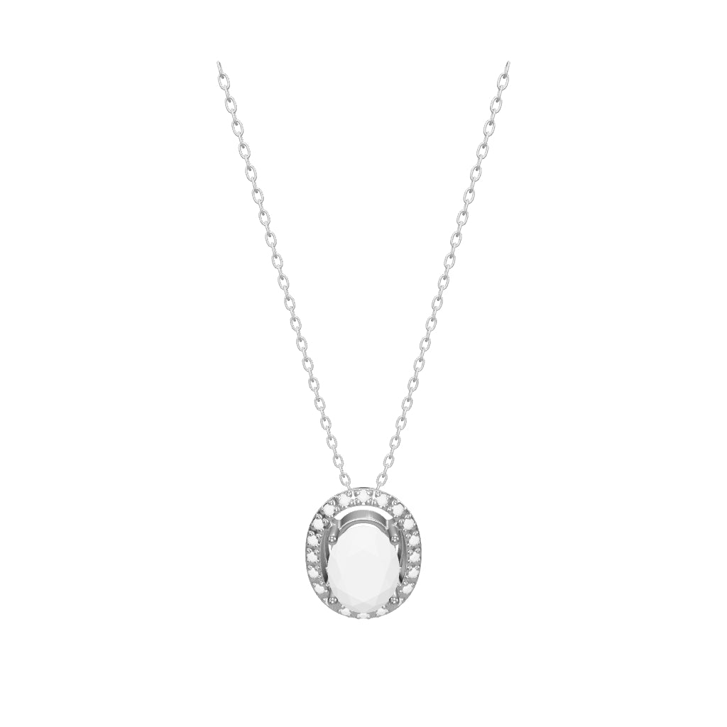 0.64 ct. Saphir Halskette
