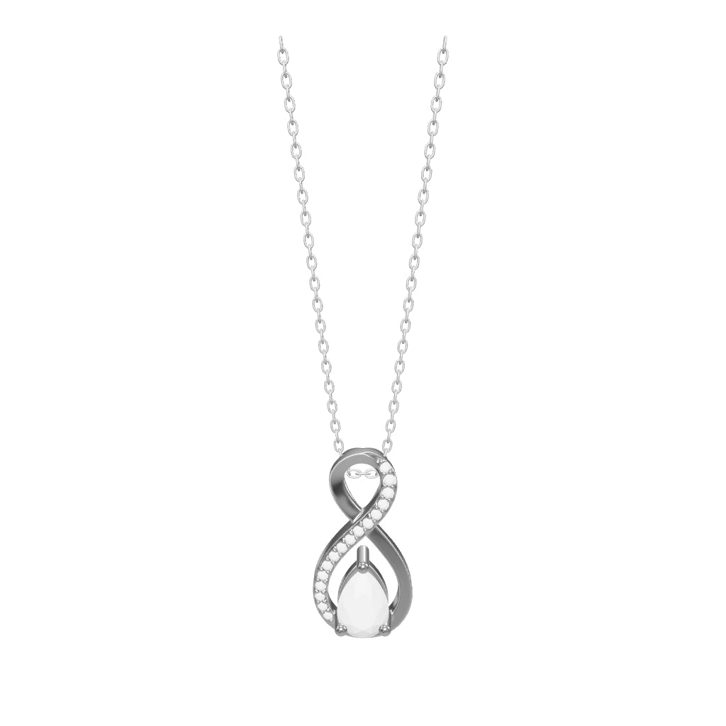 0.29 ct. Saphir Halskette
