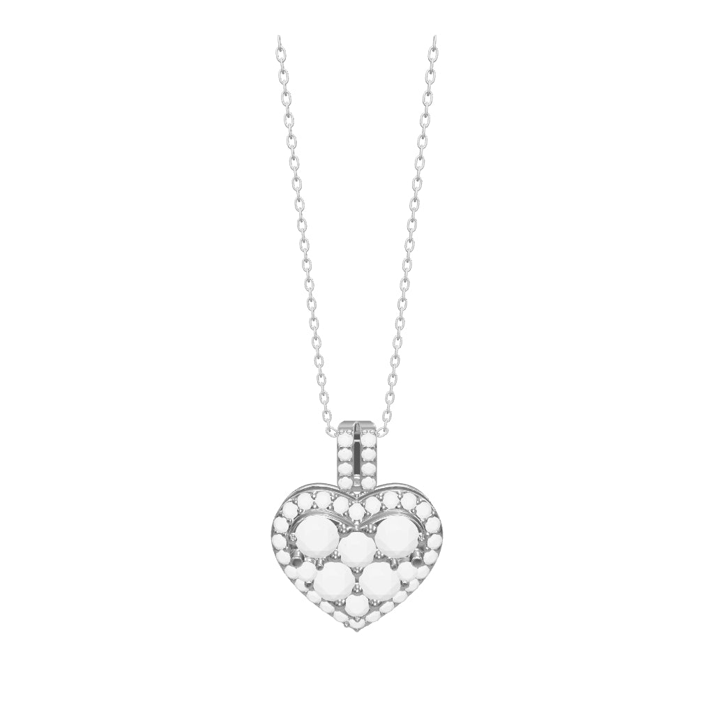1.35 ct. Heart Diamond Necklace