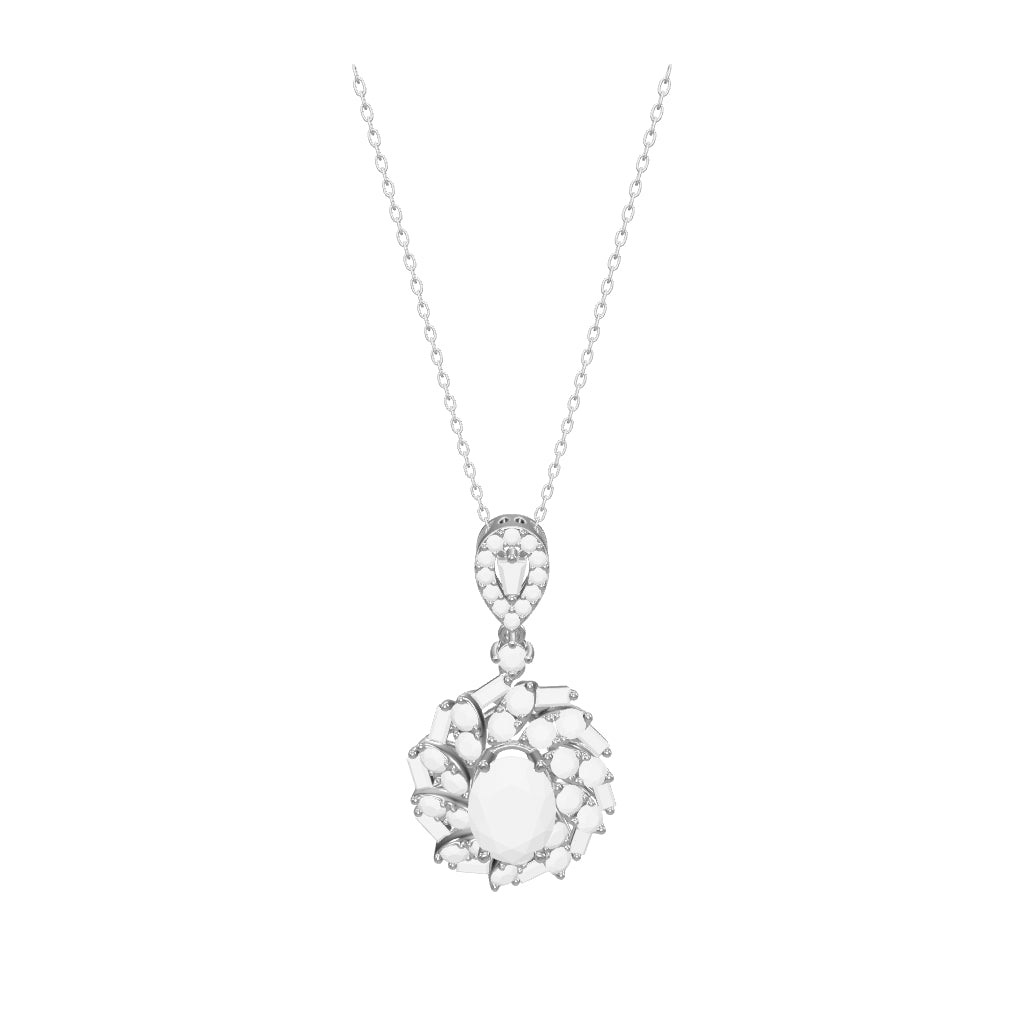 2.46 ct. Saphir Halskette
