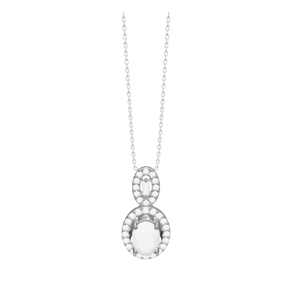 1.72 ct. Saphir Halskette