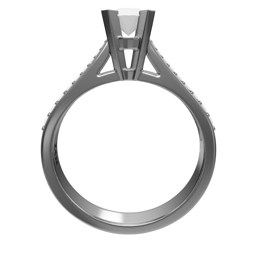 0.50 ct. Seitenstein Diamant Verlobungsring