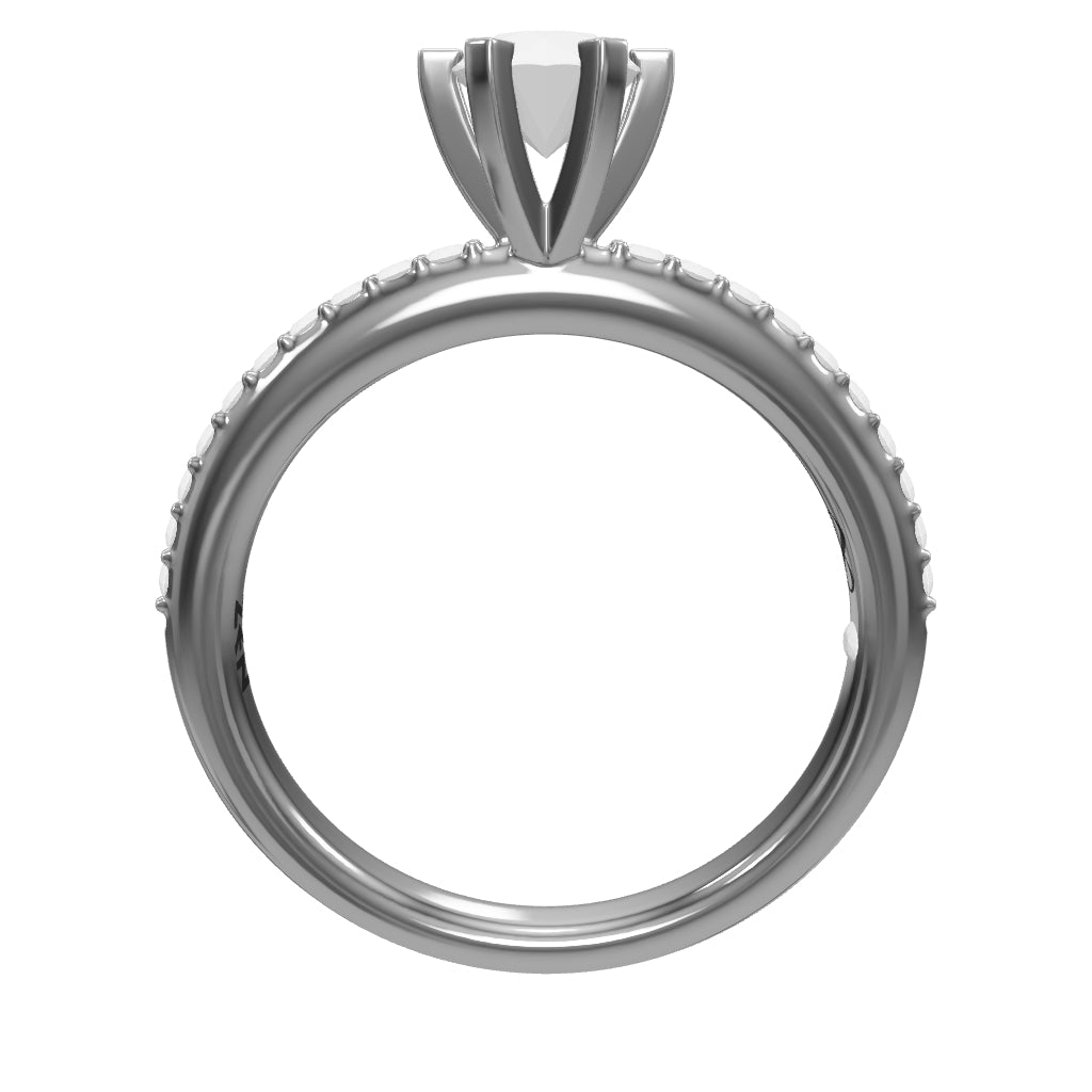 0.34 ct. Seitenstein Diamant Verlobungsring