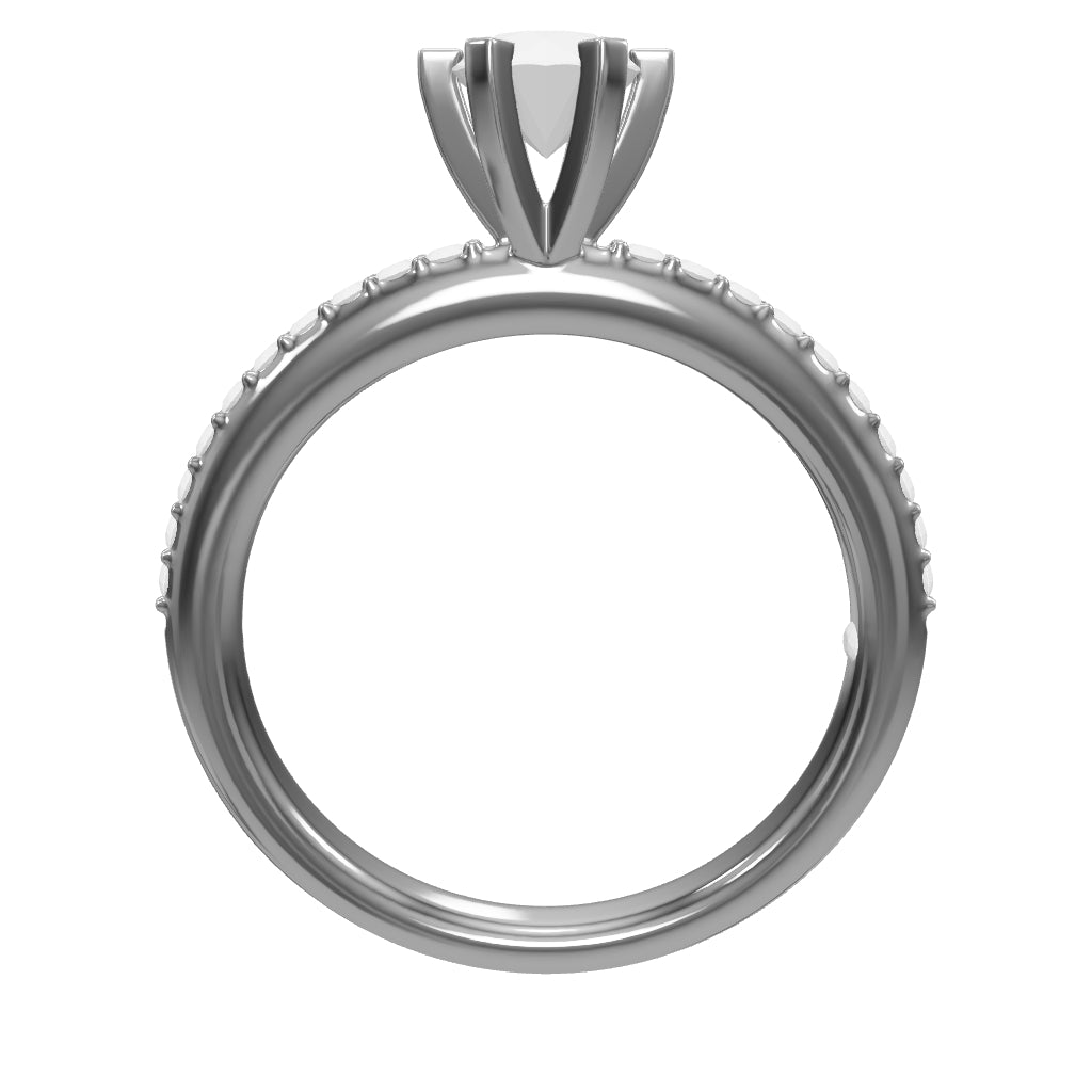 0.30 ct. Seitenstein Diamant Verlobungsring