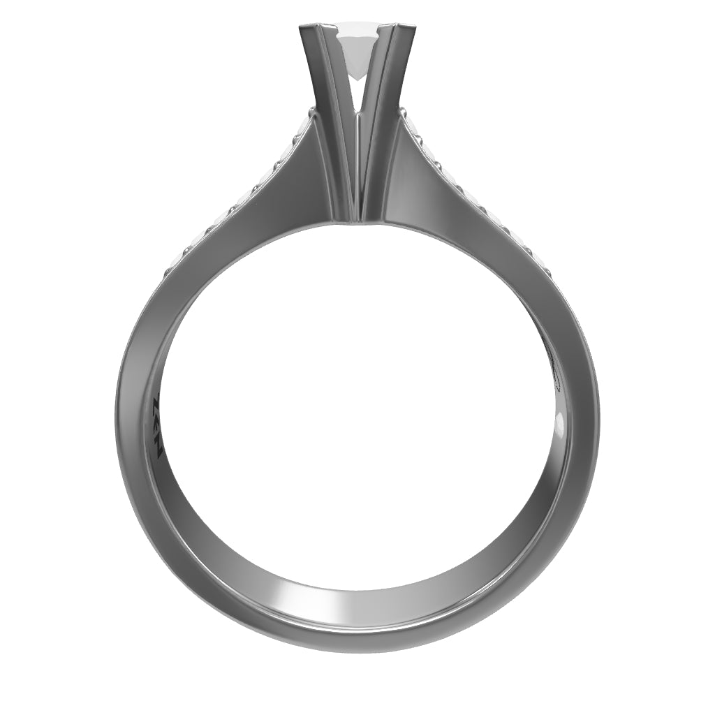 0.17 ct. Seitenstein Diamant Verlobungsring