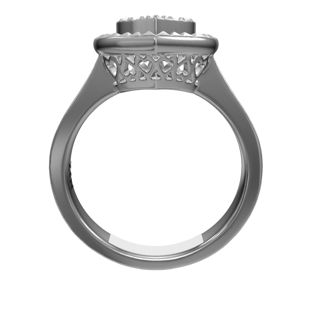 0.11 ct. Herz Diamantring