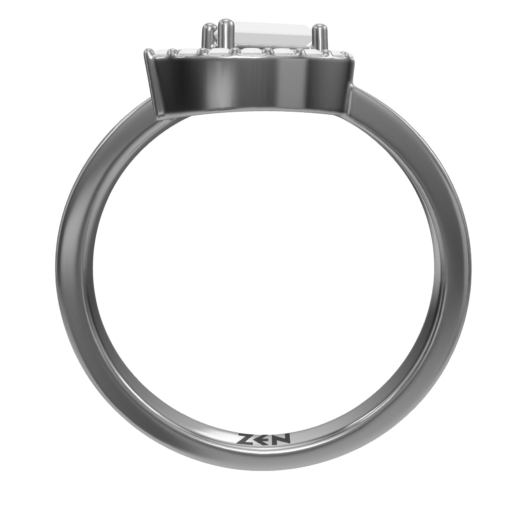 0.18 ct. Baguette Diamantring
