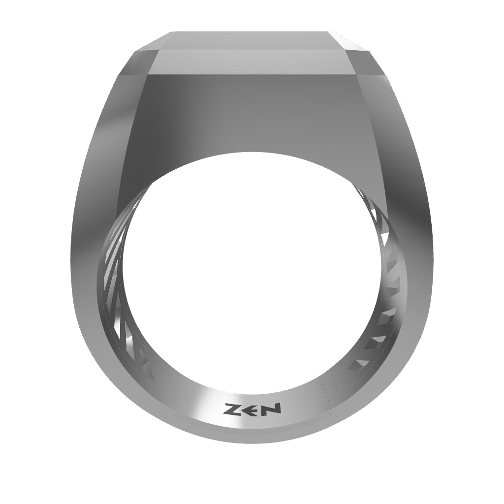 0.25 ct. Herren Silberring
