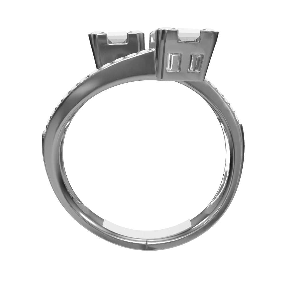0.69 ct. Baguette Diamond Ring