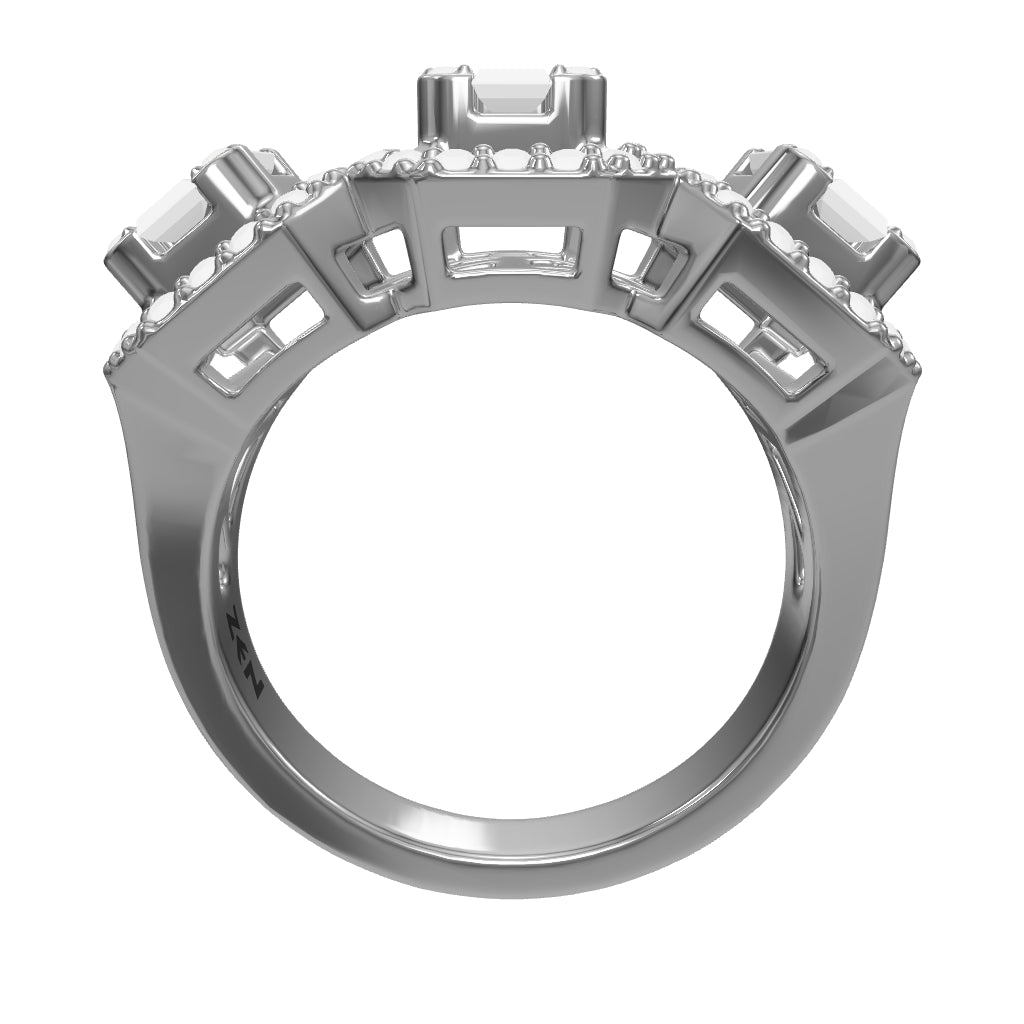 1.01 ct. Baguette Diamantring