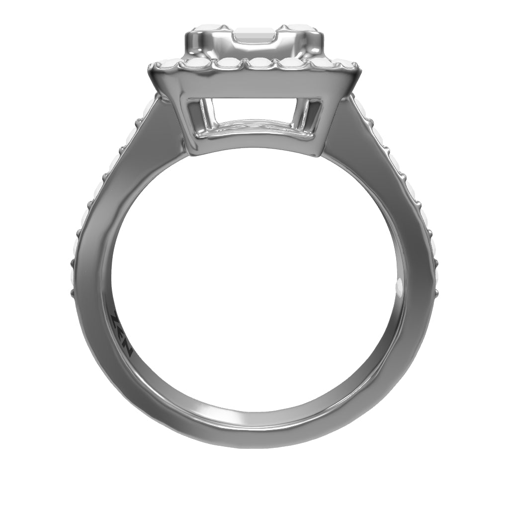 0.70 ct. Baguette Diamantring