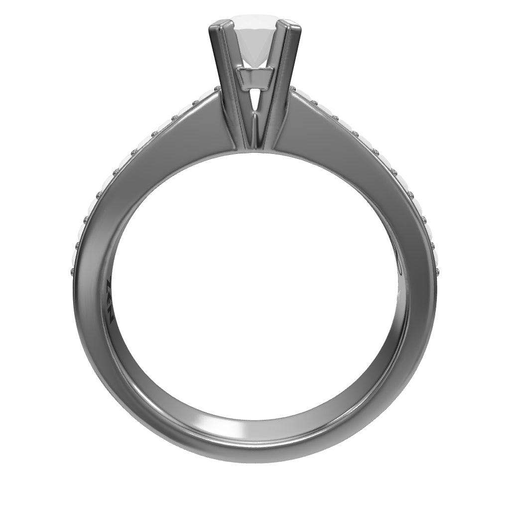 0.58 ct. Seitenstein Diamant Verlobungsring