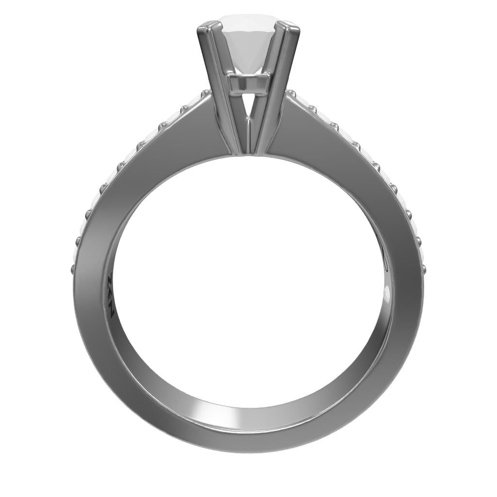 0.73 ct. Seitenstein Diamant Verlobungsring