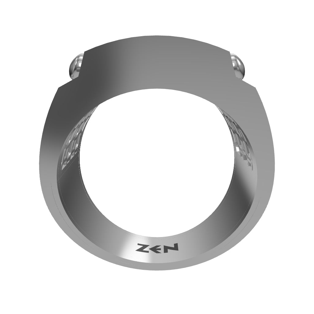 0.65 ct. Men Silver Ring