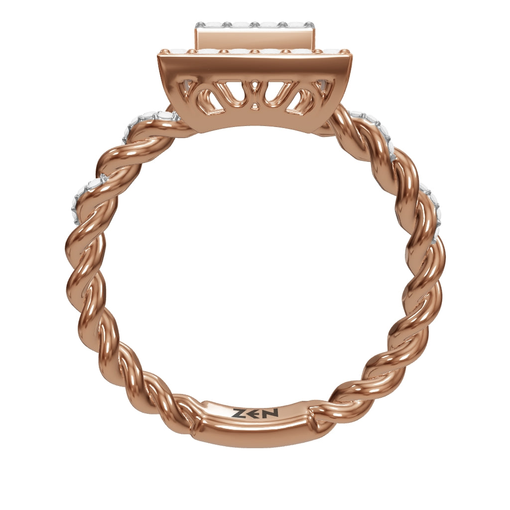 0.40 ct. Baguette Diamantring
