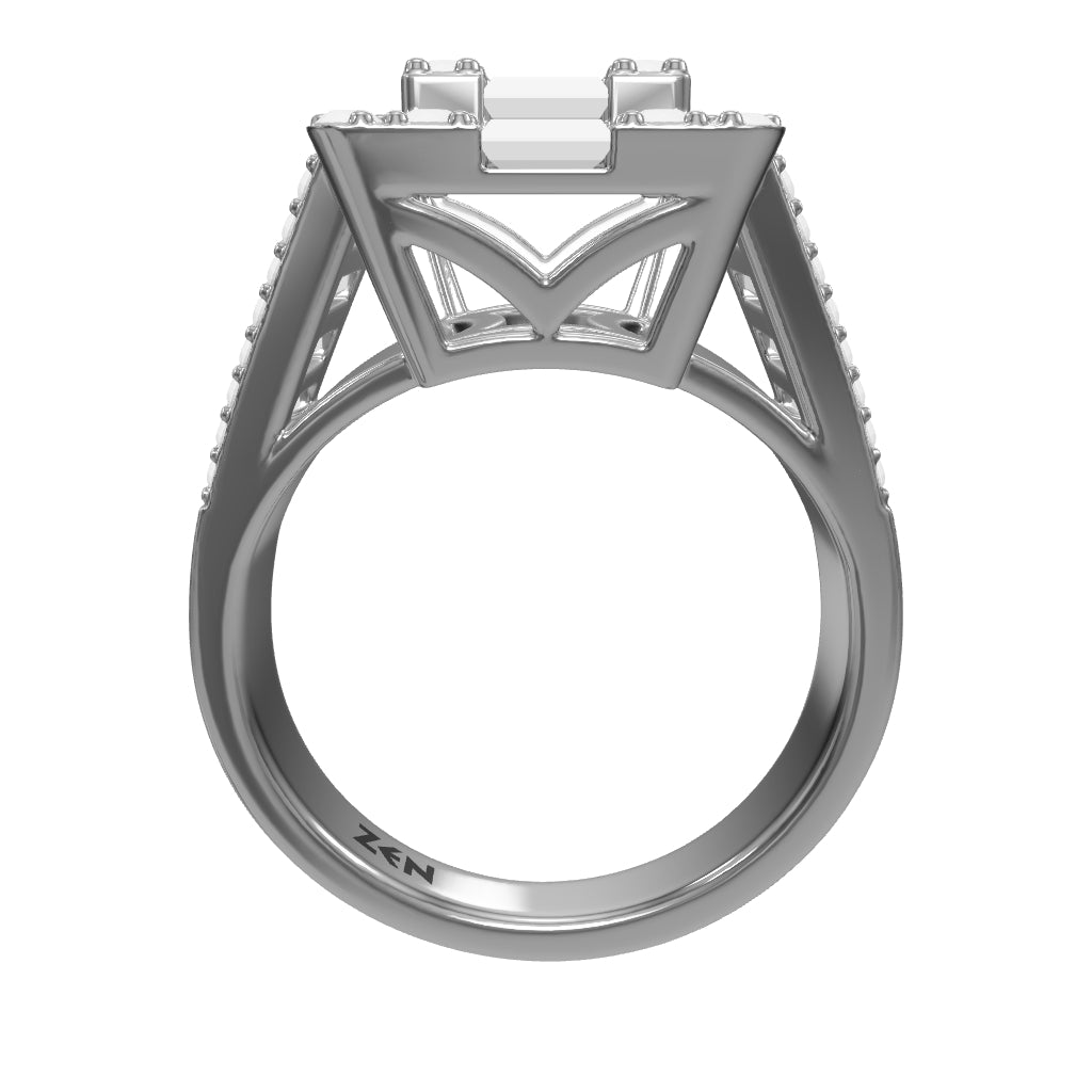 1.83 ct. Baguette Diamantring