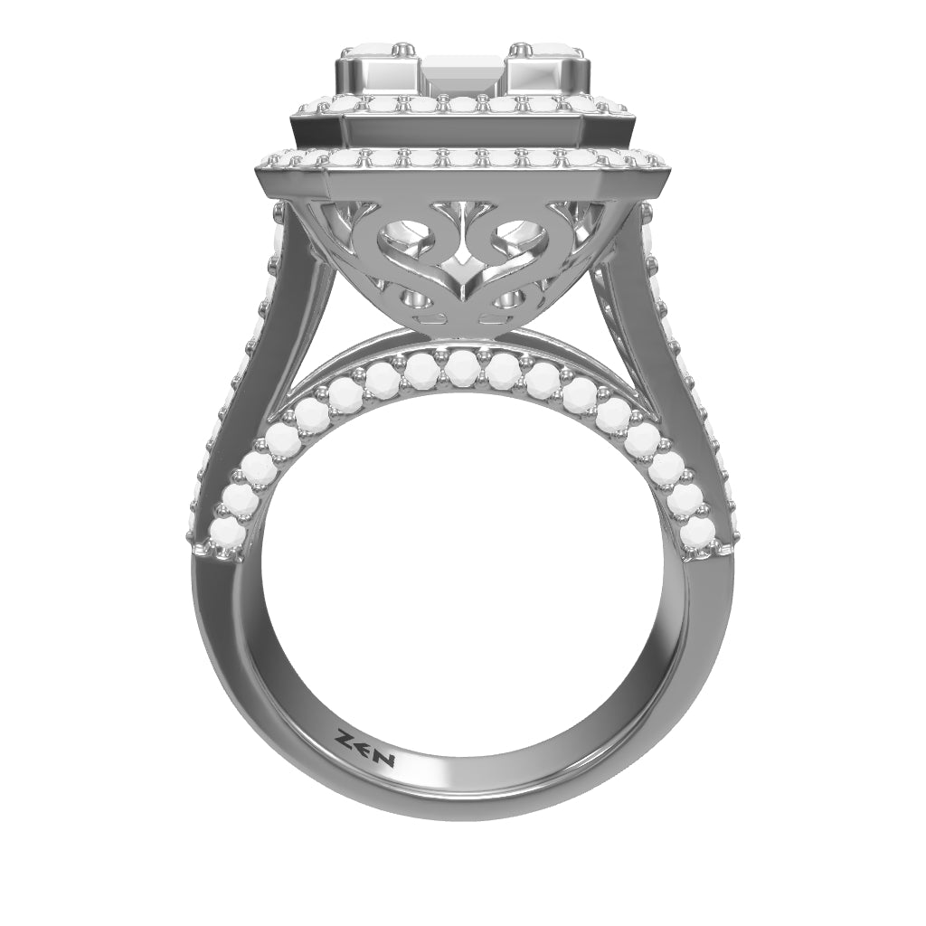1.78 ct. Baguette Diamantring