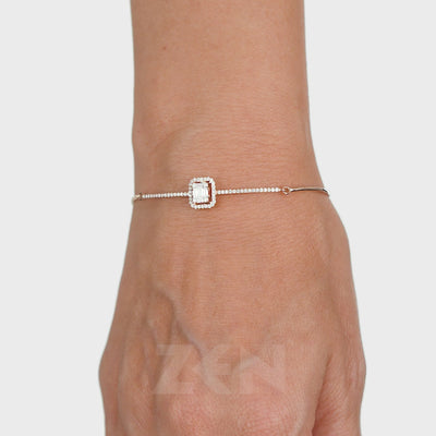 0.53 ct. Baguette Diamantarmband