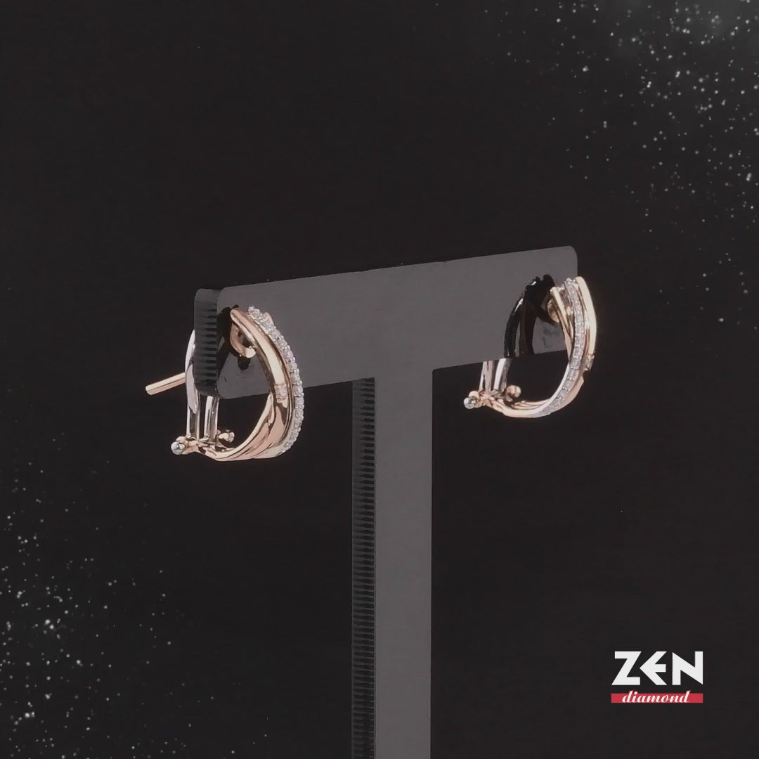 0.14 ct. Design diamant Ohrringe