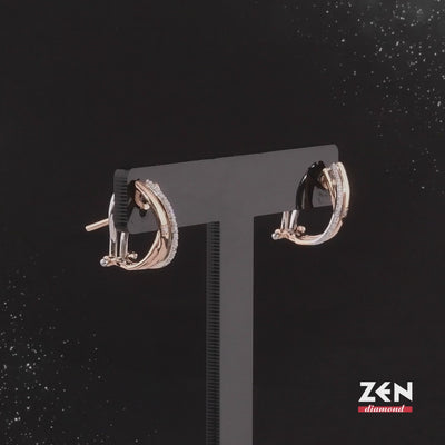 0.14 ct. Design diamant Ohrringe